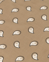 Lade das Bild in den Galerie-Viewer, Vierecktuch in taupe mit Muster, Wunderwerk Oldenburg