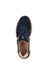 Lade das Bild in den Galerie-Viewer, Sneaker in dunkelblau mit gold in Wildleder und Leder, Wunderwerk Oldenburg