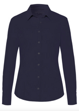 Lade das Bild in den Galerie-Viewer, dunkelblaue klassische Bluse, Wunderwerk Oldenburg