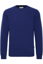 Lade das Bild in den Galerie-Viewer, Blauer Lamm Woll Pullover mit Rundhals, wunderwerk Oldenburg