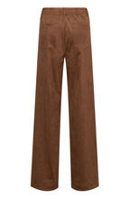 Lade das Bild in den Galerie-Viewer, Braune Wildlederoptik Hose mit langem Bein, Wunderwerk Oldenburg