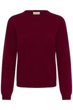 Lade das Bild in den Galerie-Viewer, Burgundi Farbener Wollpullover mit Rundhals und langen Ärmeln, Wunderwerk Oldenburg