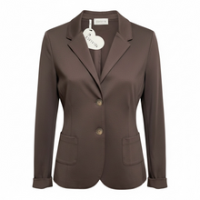 Lade das Bild in den Galerie-Viewer, Dunkelbrauner Blazer mit zwei Knopf Verschluss und kleinen Seitentaschen, Wunderwerk Oldenburg