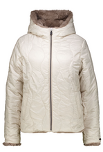 Lade das Bild in den Galerie-Viewer, Wendejacke aus Kunstfell in der Farbe taupe, Wunderwerk Oldenburg