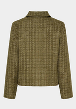 Lade das Bild in den Galerie-Viewer, khaki Farbene Buckle Jacke mit goldenen Knöpfen und Hemdkragen, Wunderwerk Oldenburg