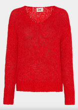 Lade das Bild in den Galerie-Viewer, Roter Strickpullover mit V-Ausschnitt, Wunderwerk Oldenburg