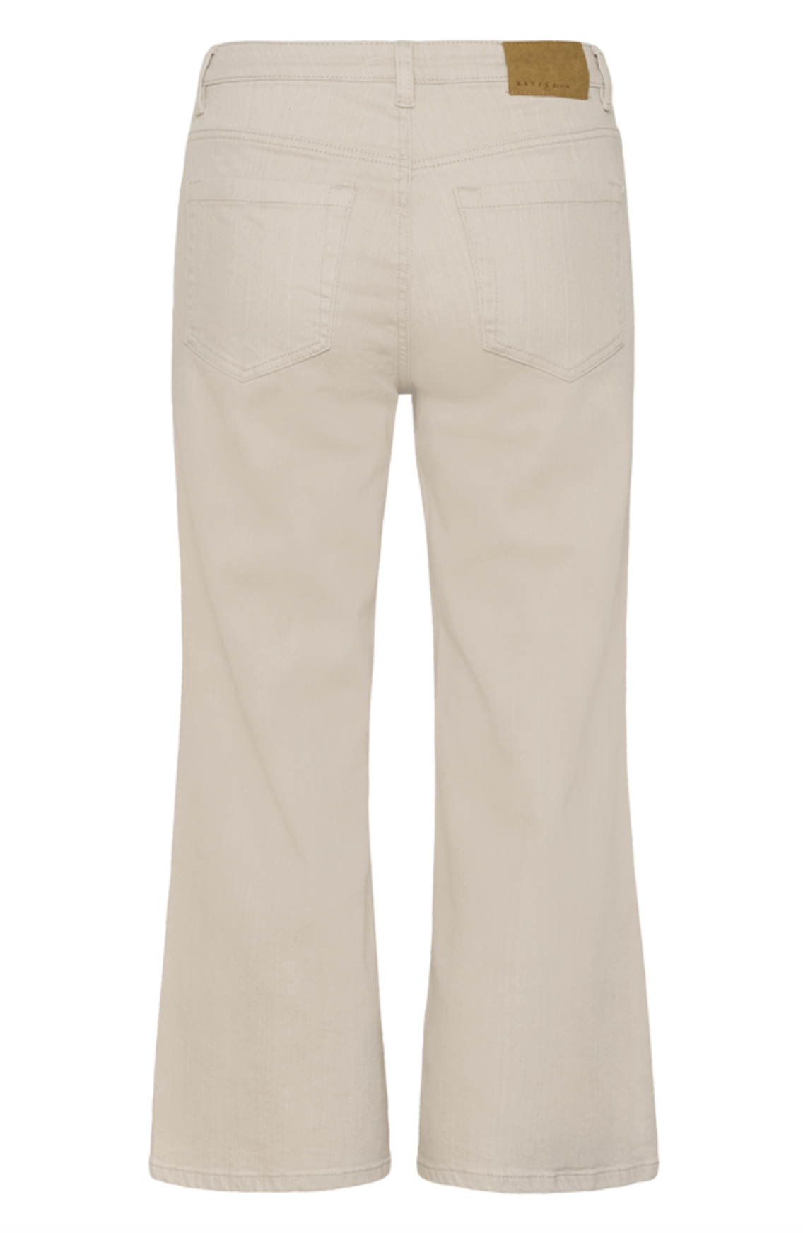 5-Pocket verkürzte Jeans in beige mit weitem Bein Wunderwerk Oldenburg