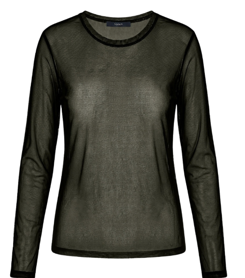 Dunkelgrünes Meshlangarmshirt mit Rundhals Wunderwerk Oldenburg