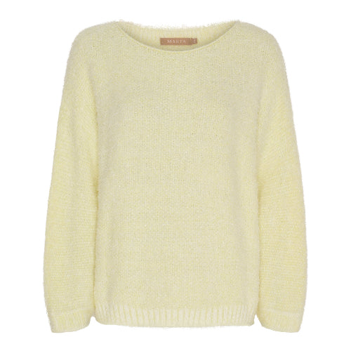 Pastellgelber Pullover in lockerer mit Rundhals, Wunderwerk Oldenburg