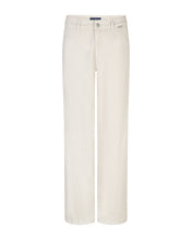 Lade das Bild in den Galerie-Viewer, Hose in offwhite mit geradem langen Beinverlauf in einer Baumwolle-Leinen Mischung, Wunderwerk Oldenburg1