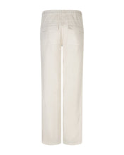 Lade das Bild in den Galerie-Viewer, Hose in offwhite mit geradem langen Beinverlauf in einer Baumwolle-Leinen Mischung, Wunderwerk Oldenburg
