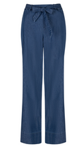 Lade das Bild in den Galerie-Viewer, Jeans Palazzo Hose mit elastischem Bund und passendem Stoffgürtel Wunderwerk Oldenburg