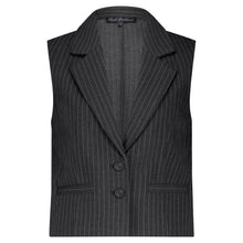 Lade das Bild in den Galerie-Viewer, Graue Nadelstreifen Weste mit Hemdkragen Wunderwerk Oldenburg