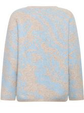 Lade das Bild in den Galerie-Viewer, Pullover mit Muster in hellblau und beige Wunderwerk Oldenburg