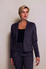 Lade das Bild in den Galerie-Viewer, Blazer in grau mit zebra Design Wunderwerk Oldenburg