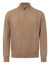 Lade das Bild in den Galerie-Viewer, Herren-Troyer aus 100 % Cashmere mit hohem Kragen und Reißverschluss in braun, Wunderwerk Oldenburg