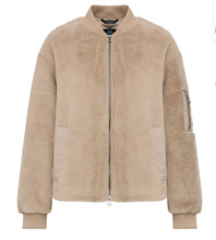 Lade das Bild in den Galerie-Viewer, fakefur blouson taupe
