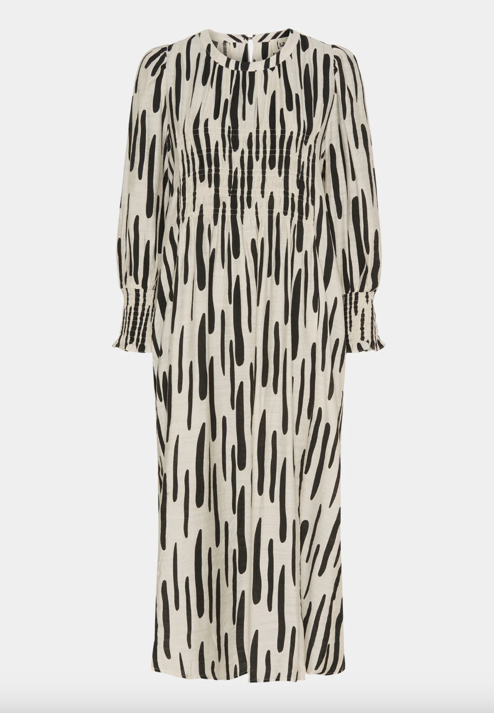 Ane Smock Kleid black brushstrokes Wunderwerk Oldenburg