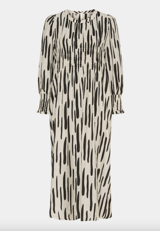 Ane Smock Kleid black brushstrokes Wunderwerk Oldenburg