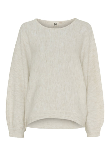Pullover oversize mit Rundhals und weiten langen Ärmeln in der Farbe offwhite Wunderwerk Oldenburg