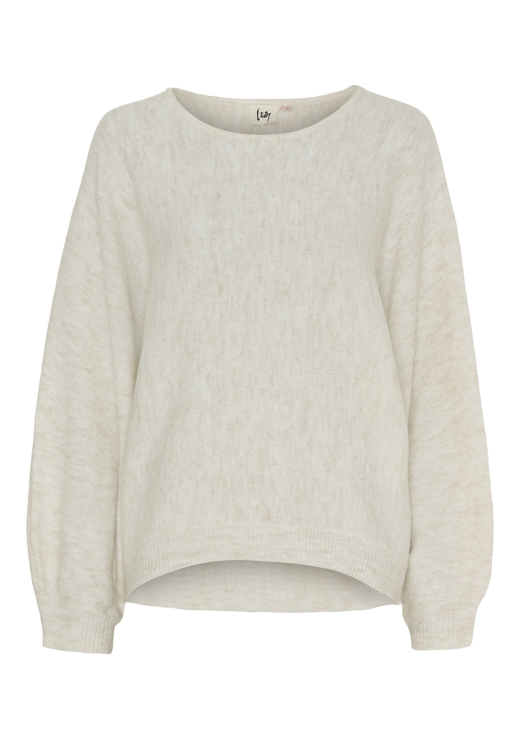 Pullover oversize mit Rundhals und weiten langen Ärmeln in der Farbe offwhite Wunderwerk Oldenburg
