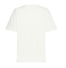Lade das Bild in den Galerie-Viewer, T-shirt in Snow White mit Rundhals und Love Aufschrift, sowie vier kleinen Herzen zum Kleeblatt, Einheitsgröße, Wunderwerk Oldenburg
