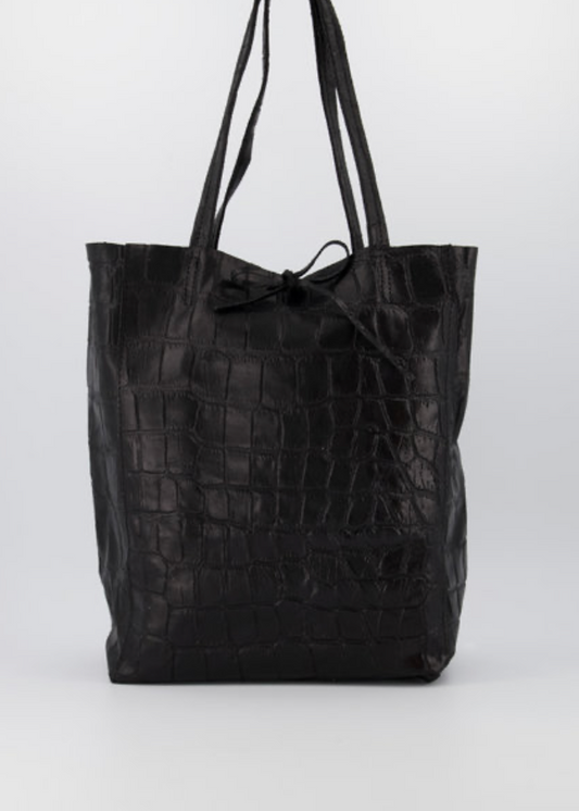 Ledershopper Paula Kroko