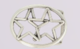 Gürtelschließe Sterne - 4cm