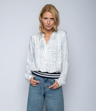 Lade das Bild in den Galerie-Viewer, Bluse mit Strickbündchen
