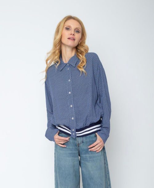 Bluse Geometric