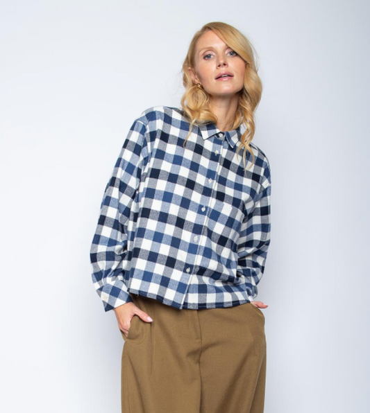 Bluse mit Karomuster