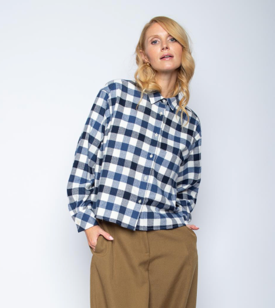 Bluse mit Karomuster