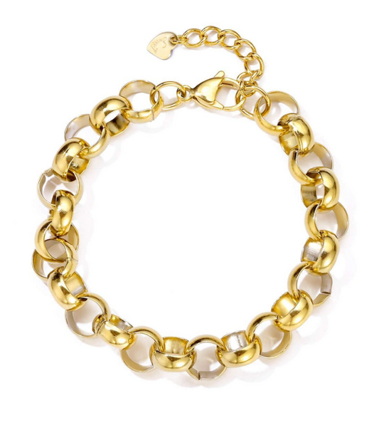Chunky Lock Armband Gold