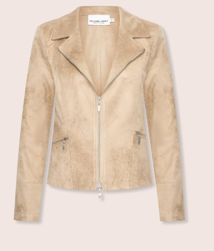 Zipper Biker Jacke