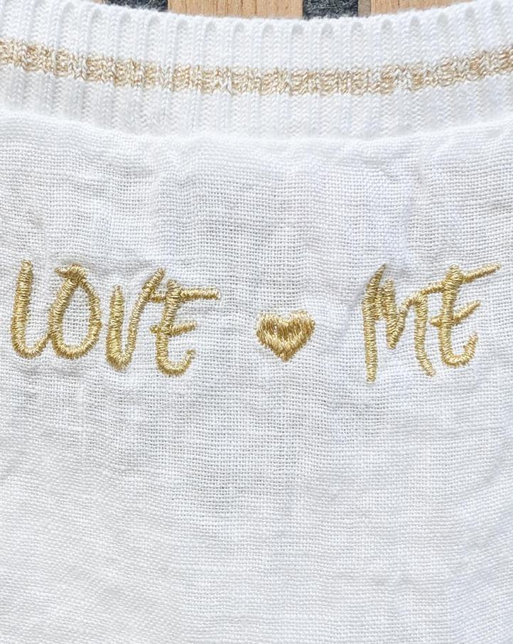 Leinenshirt "LOVE ME"