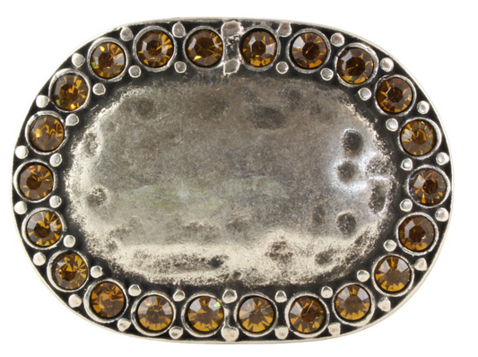 Gürtelschließe Rounded Bling - 4 cm