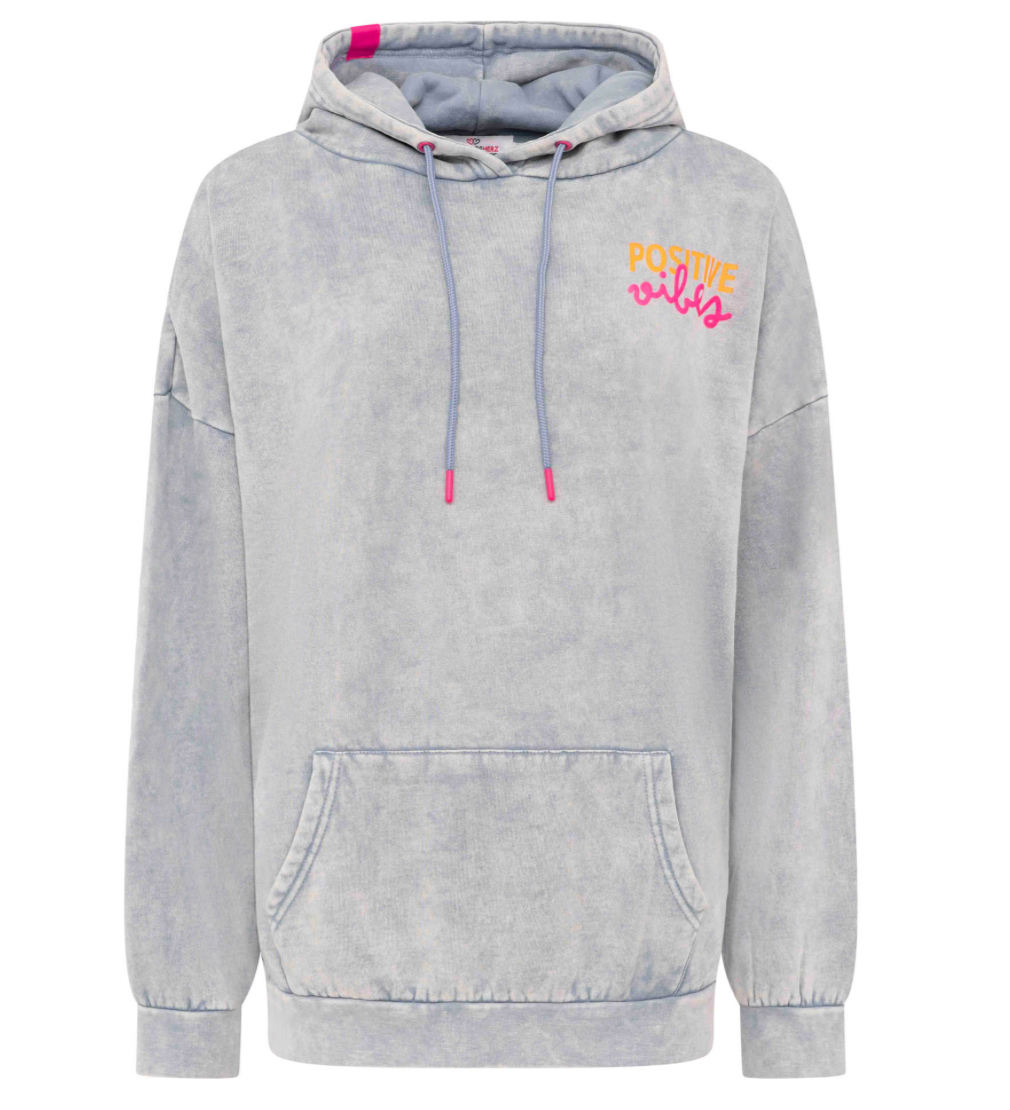 Zwillingsherz Hoodie Washed Neon