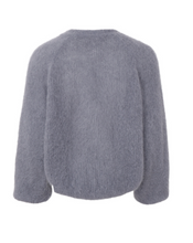 Lade das Bild in den Galerie-Viewer, grauer Mohair Pullover mit Knoten vorne, Wunderwerk Oldenburg

