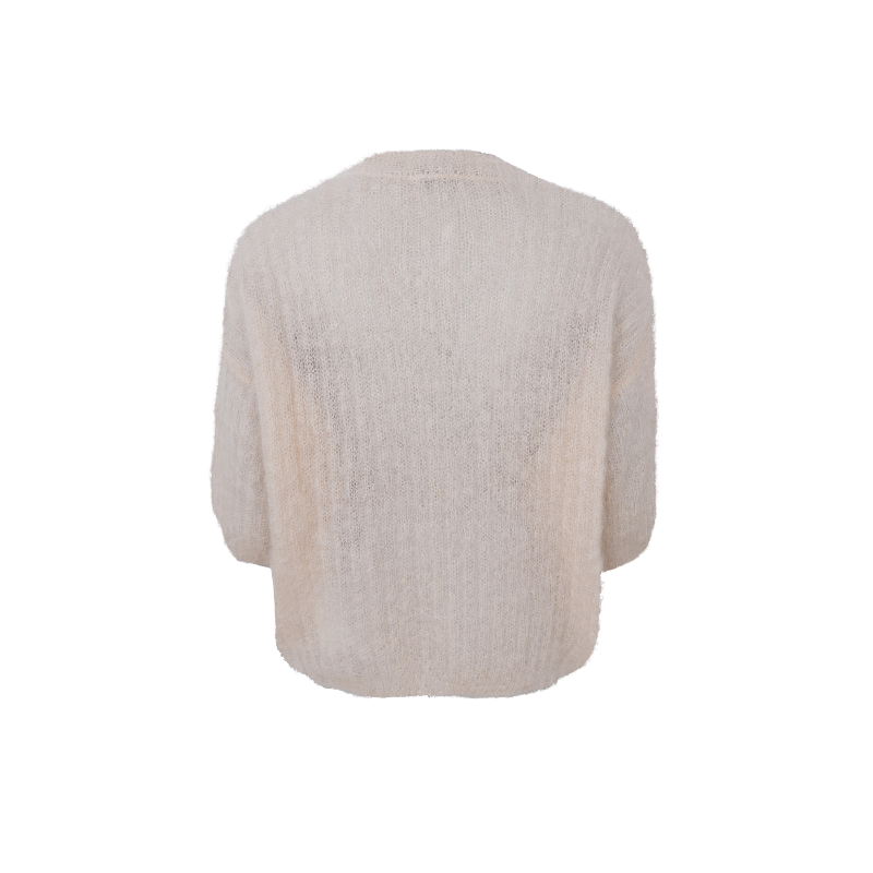 Black Colour Bjoerk Kurzarmpullover