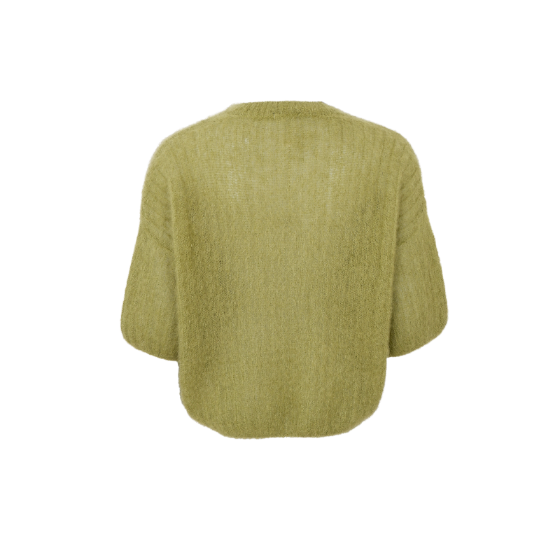Black Colour Bjoerk Kurzarmpullover