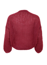 Lade das Bild in den Galerie-Viewer, Weinroter Mohair Pullover mit V-Ausschnitt, Wunderwerk Oldenburg
