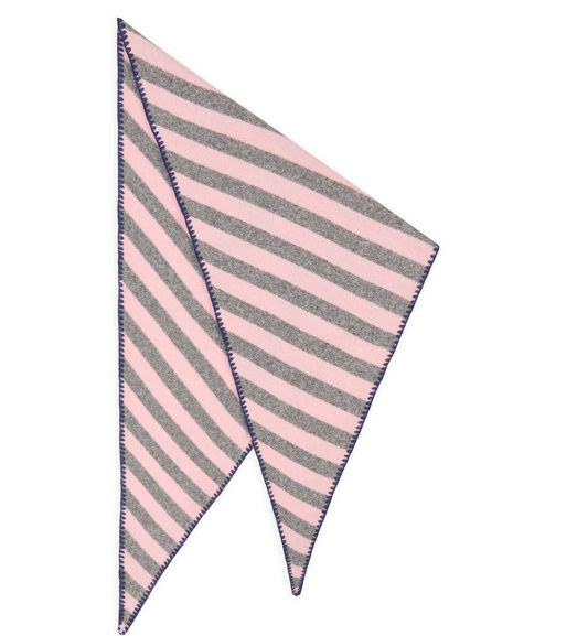 grau rosa gestreiftes Dreieckstuch Wunderwerk Oldenburg