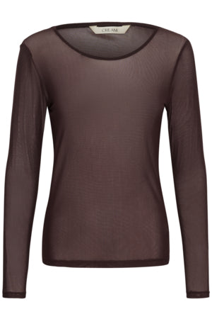 Transparentes Langarmshirt in weinrot Wunderwerk Oldenburg