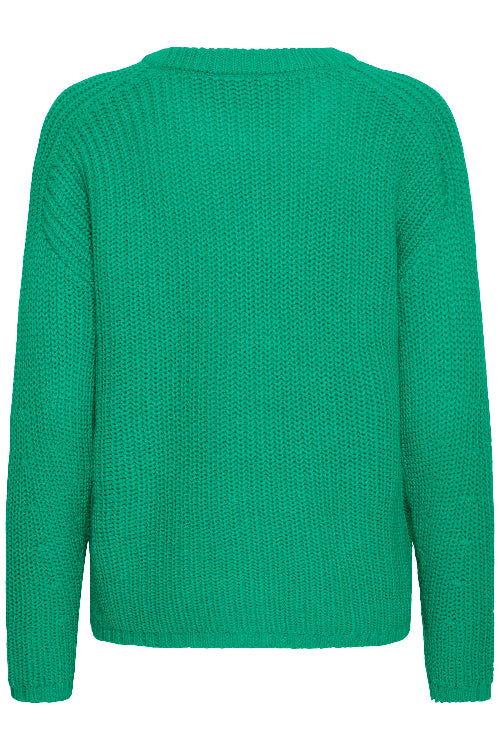 Grobstrickpullover mit Rundhalsausschnitt in grün Wunderwerk Oldenburg