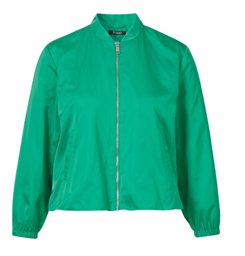 Grüner Blouson mit langen Ärmeln und Frontreißverschluss Wunderwerk Oldenburg