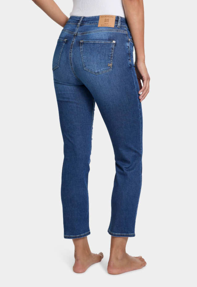 Blaue Straight Fit Jeans mit verkürztem Bein, Wunderwerk Oldenburg