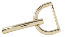 Lade das Bild in den Galerie-Viewer, Gürtelschschließe Stab Elegant - 4cm gold glänzend Wunderwerk Oldenburg
