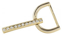 Lade das Bild in den Galerie-Viewer, Guertelschschliesse_Stab_Elegant_-_4cm_gold_glaenzend-Kristall Strass_Wunderwerk_Oldenburg
