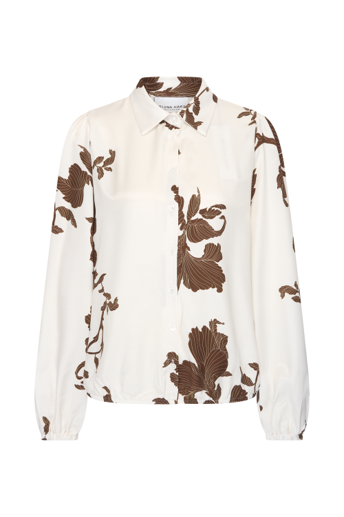 Bluse mit Blumenprint in Braun-, Cremetönen Wunderwerk Oldenburg
