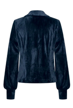 Lade das Bild in den Galerie-Viewer, Velour Blazer in Dunkelblau Wunderwerk Oldenburg
